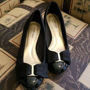 Comfort plus Black faux suede shoes